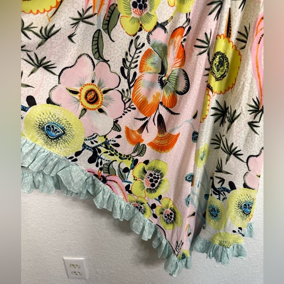 NWT Anthropologie Margaux Floral Multi color Sleeveless nightgown loungewear - Picture 4 of 12